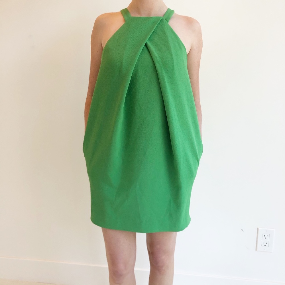 Trina Turk | Halter Mini Dress | Green | 2